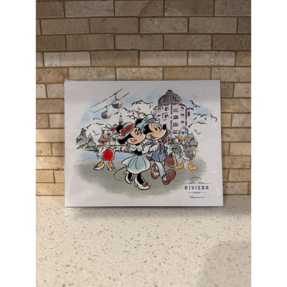 Disney Riviera‎ Resort Skyliner Print Mickey Minnie Daisy DVC Sealed